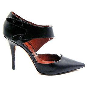 Elizabeth And James "E-Sand" Black Patent Leather Stiletto Heel Pump